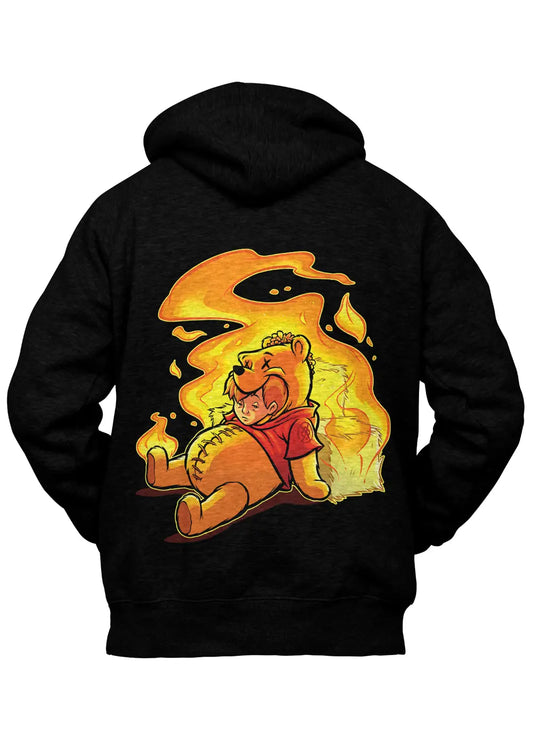Felpa con Cappuccio Winnie the Pooh Streetwear Urban