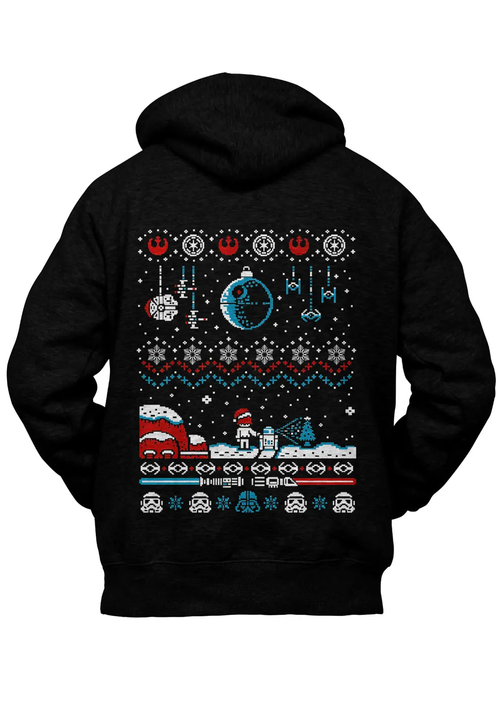 Felpa con Cappuccio Star Wars Xmas Retro Games