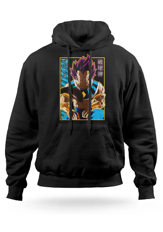 Felpa con cappuccio Vegeta God Dragon Ball Anime
