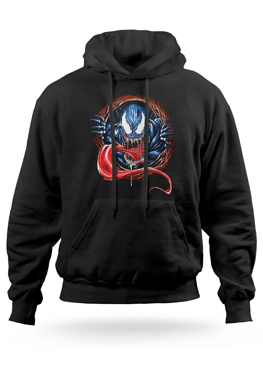 Felpa con Cappuccio Nera Venom Supereroi Marvel