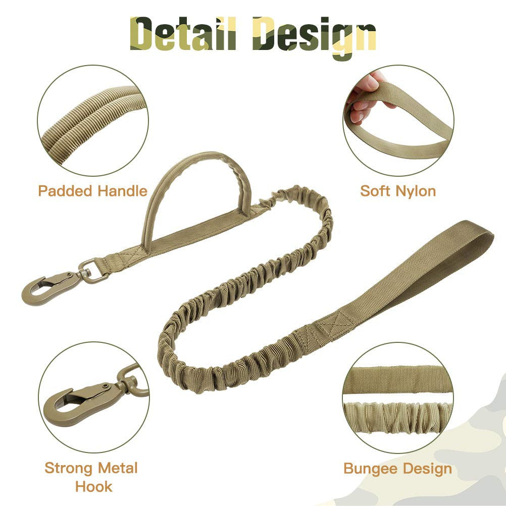 Military Tactical Dog Collar & Leash