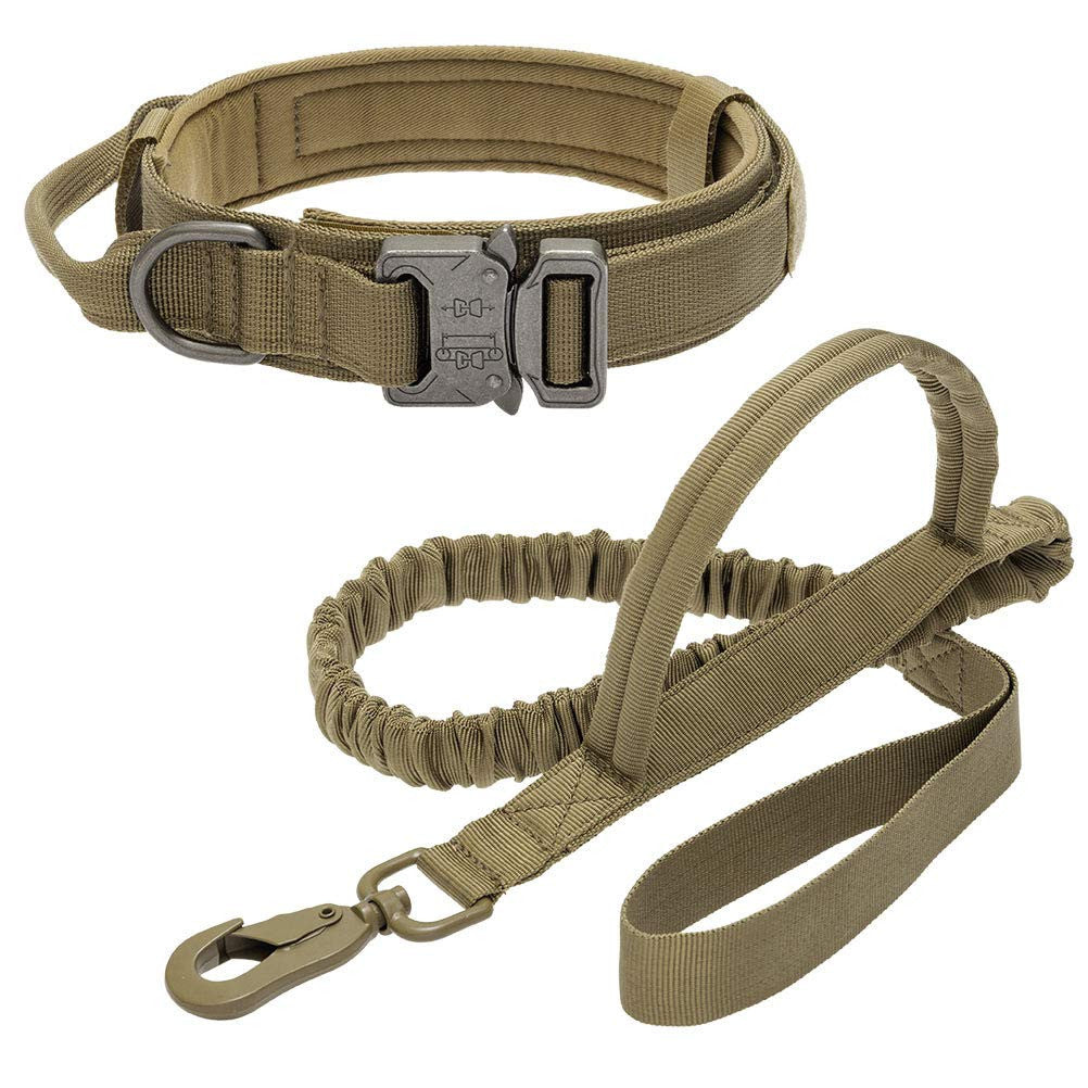 Military Tactical Dog Collar & Leash