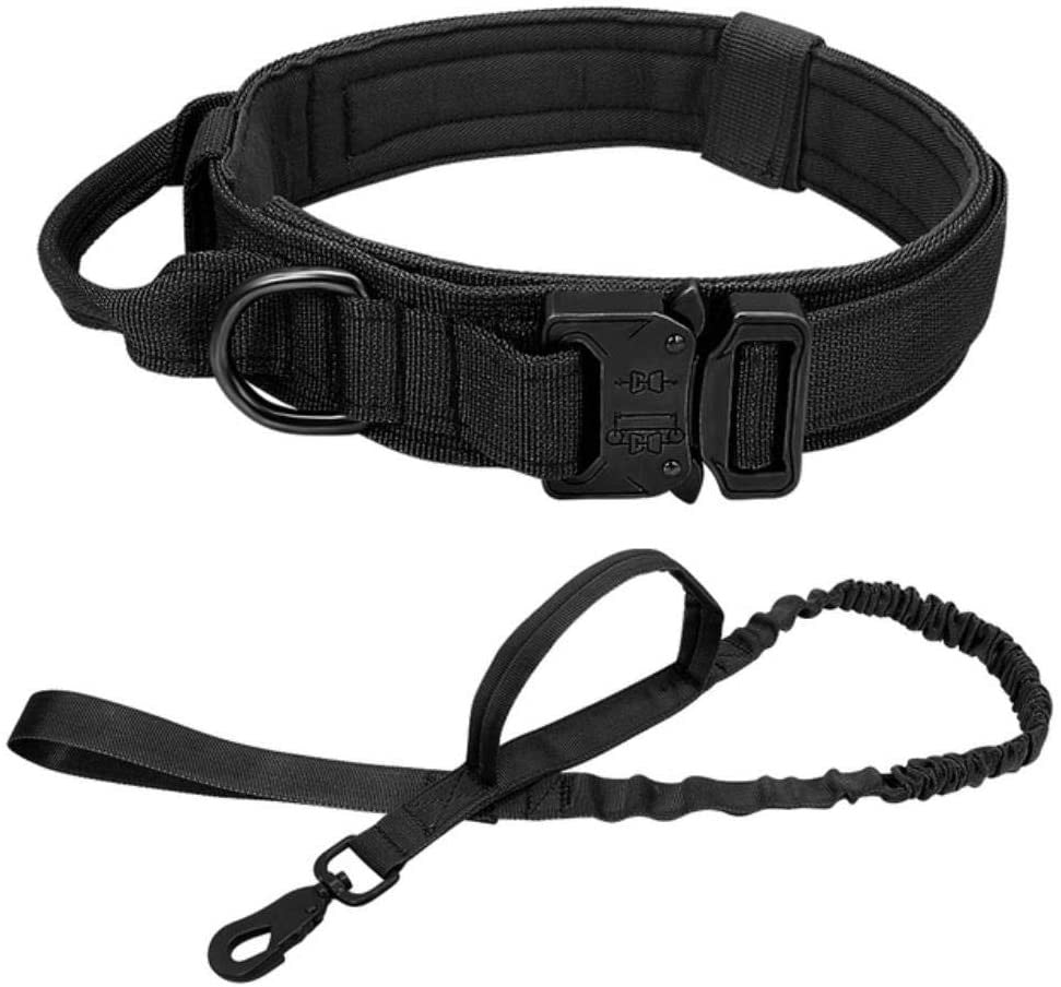 Military Tactical Dog Collar & Leash