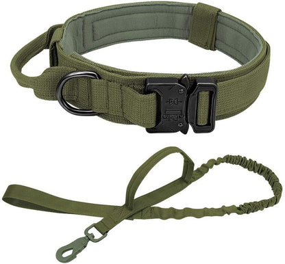 Military Tactical Dog Collar & Leash