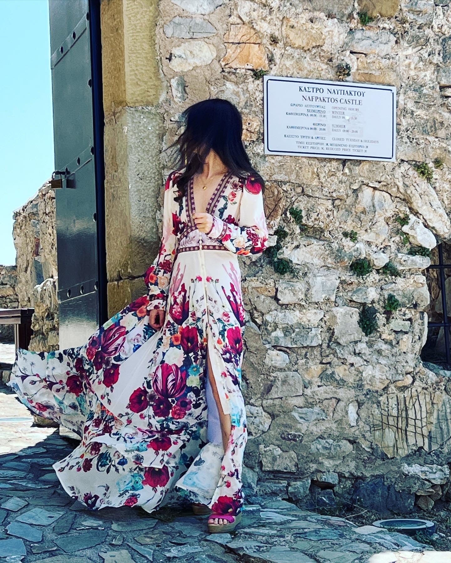 Lidia Floral Print Special Occasion Maxi Dress