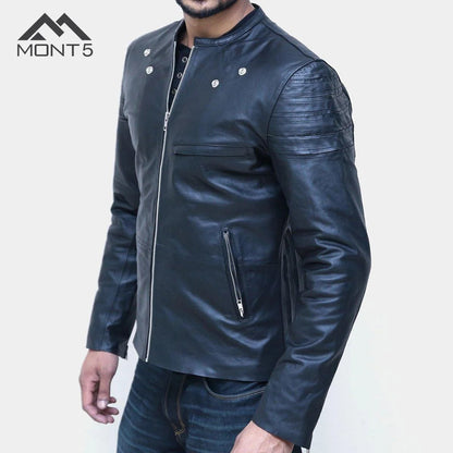 MONT5  Karakoram Perfect Fit Men Leather Jacket
