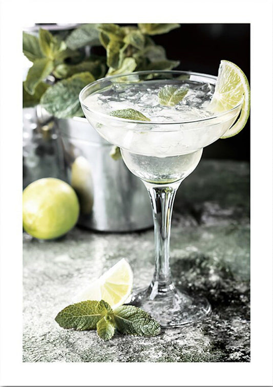 Poster Macaron und Avocado als Deko Print ohne Rahmen