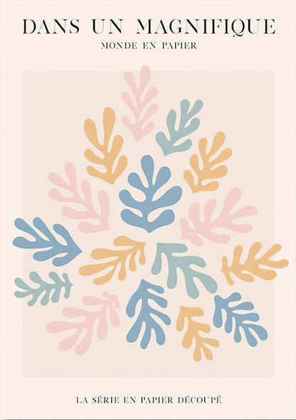 Poster Macaron und Avocado als Deko Print ohne Rahmen