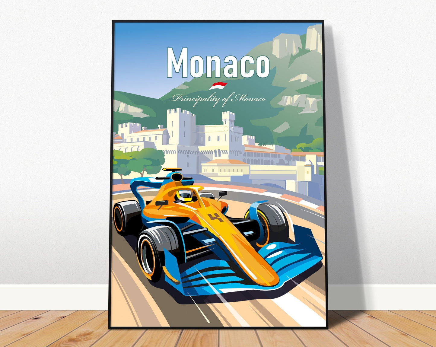 Poster Formel 1 Länder Städte Rennstrecke Rennfahrer Rennwagen I Deko Print ohne Rahmen