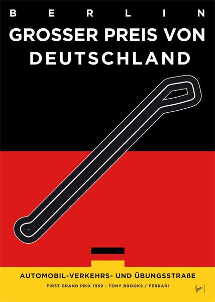 Poster Formel 1 Rennstrecke Länder Flaggen I Deko Print ohne Rahmen