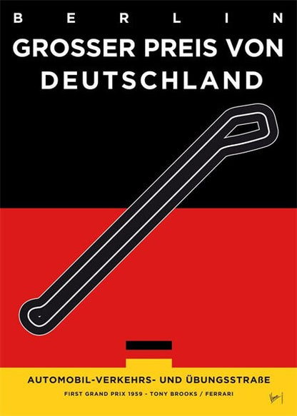 Poster Formel 1 Rennstrecke Länder Flaggen I Deko Print ohne Rahmen