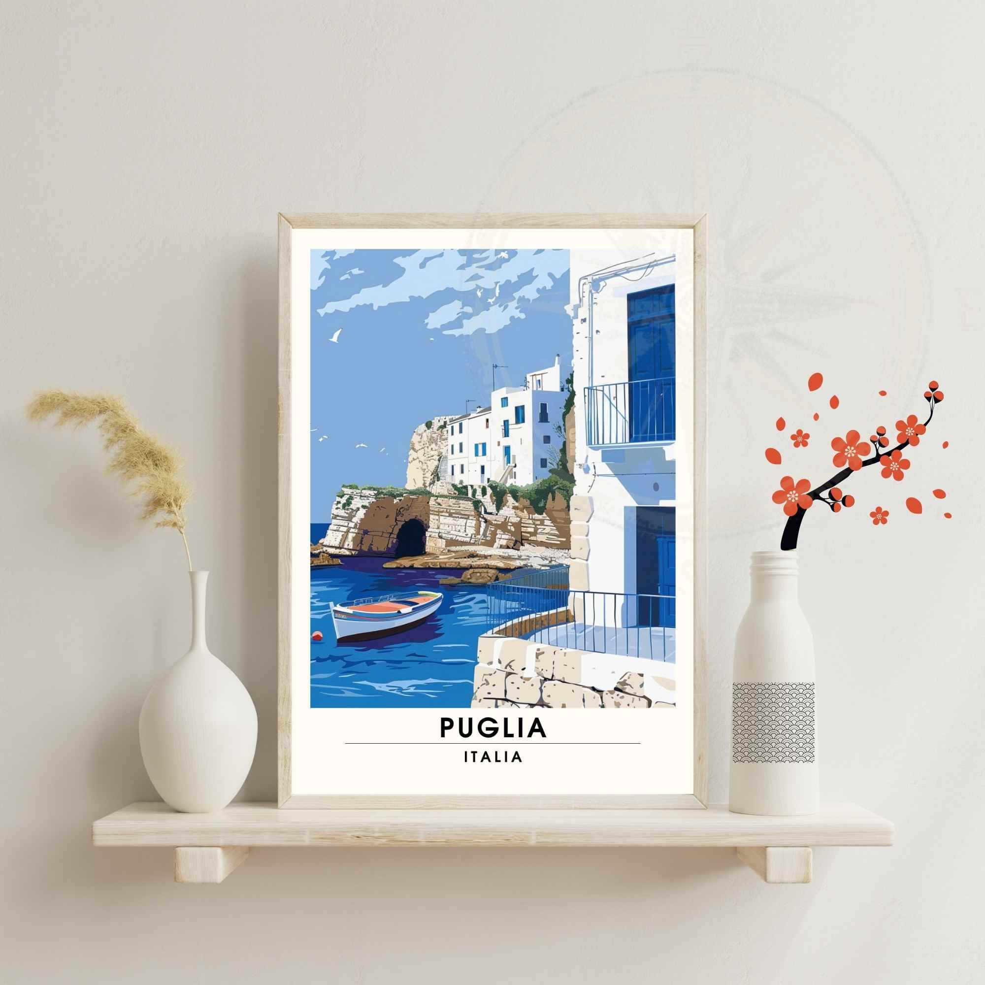Impression Puglia  - Affiche de voyage Puglia, Italie