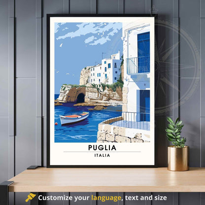 Impression Puglia  - Affiche de voyage Puglia, Italie