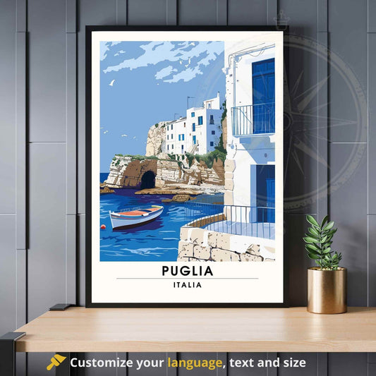Impression Puglia  - Affiche de voyage Puglia, Italie