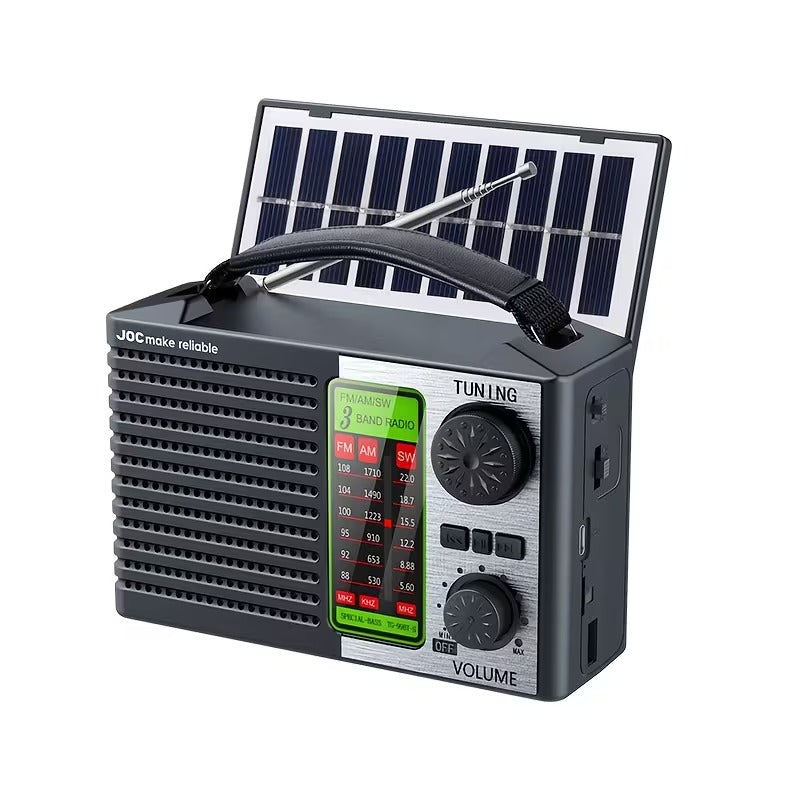 NNETM Solar Radio Wireless FM/AM/SW MP3 Player