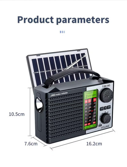 NNETM Solar Radio Wireless FM/AM/SW MP3 Player-2