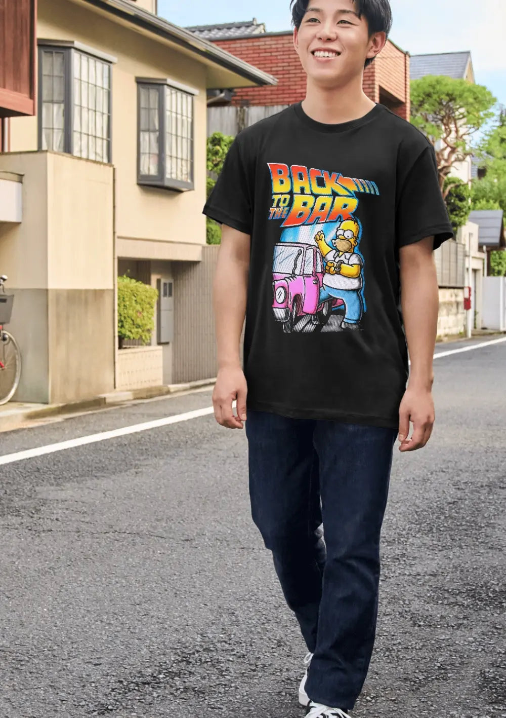 T-Shirt Maglietta Homer Simpson Back to the bar