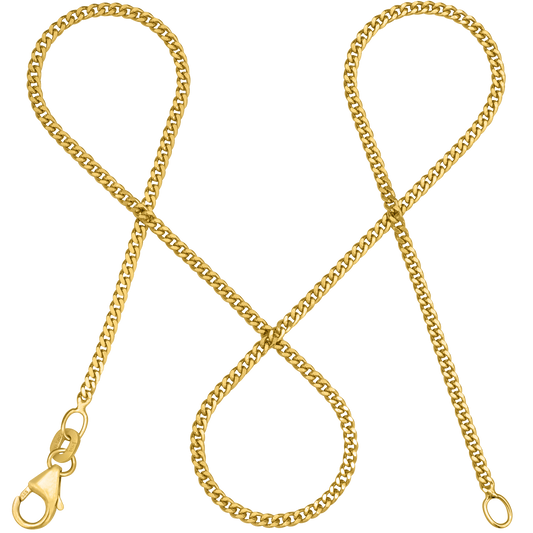 Panzerkette TIMELESS Schlicht 14k Echtgold