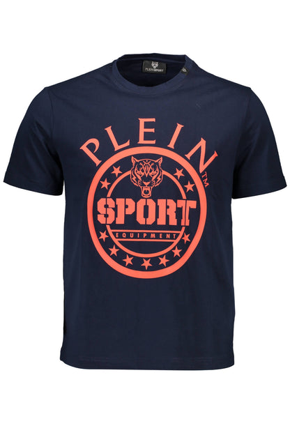 PLEIN SPORT KURZARM-T-SHIRT MÄNNER BLAU-0