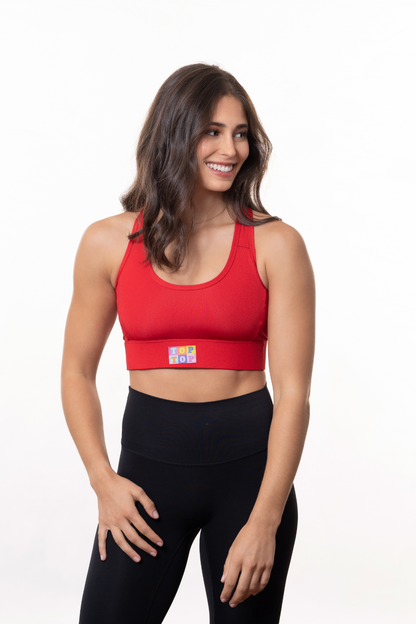 Soutien-gorge sport - Rouge (VENTE FINALE)