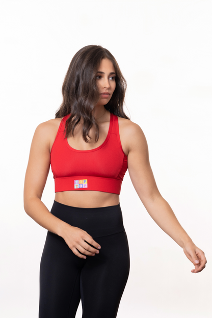 Soutien-gorge sport - Rouge (VENTE FINALE)