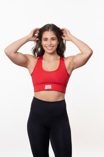 Soutien-gorge sport - Rouge (VENTE FINALE)
