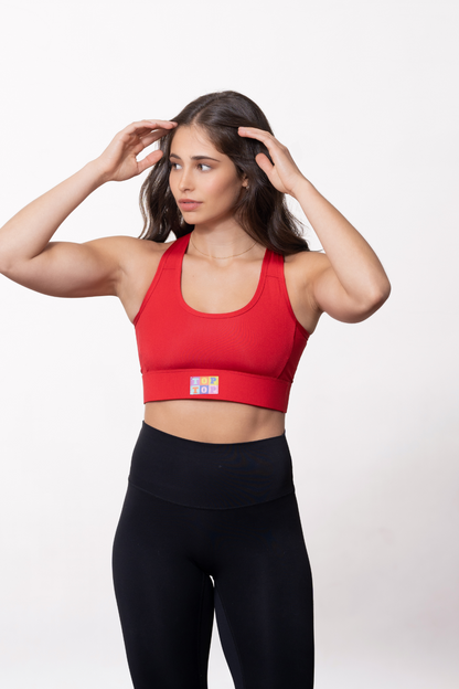 Soutien-gorge sport - Rouge (VENTE FINALE)