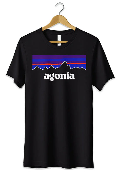 T-Shirt Maglietta Agonia Parodia Divertente Patagonia