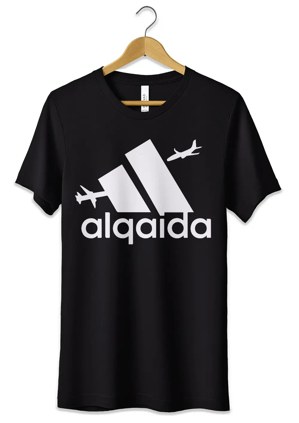 T-Shirt Maglietta Alqaida Meme Al Qaeda Fake Adidas Divertente
