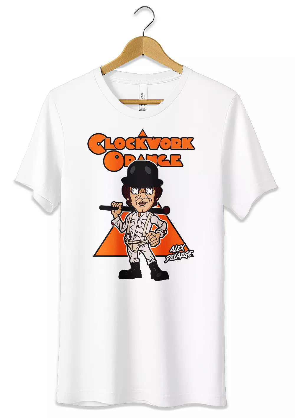T-Shirt Alex Delarge Cartoon Drugo Arancia Meccanica 100% Cotone Unisex