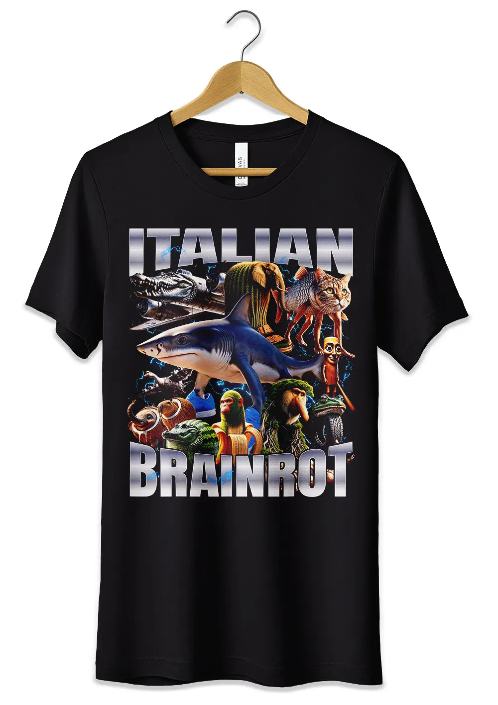 T-Shirt Maglietta Italian Brainrot Superstar