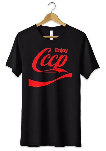 T-Shirt Maglietta Album Enjoy CCCP Fedeli alla Linea