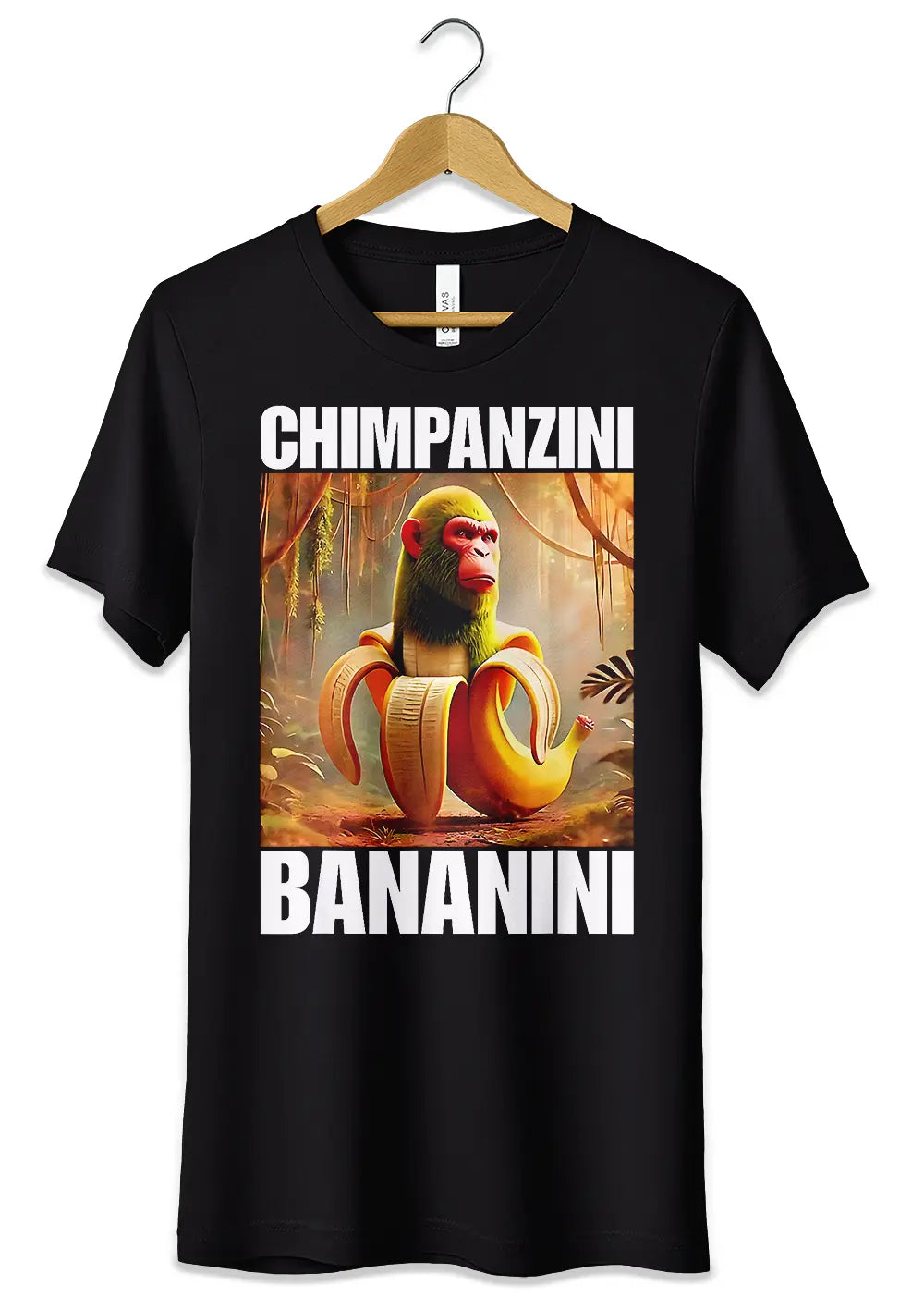 T-Shirt Maglietta Chimpanzini Bananini TikTok Brainrot