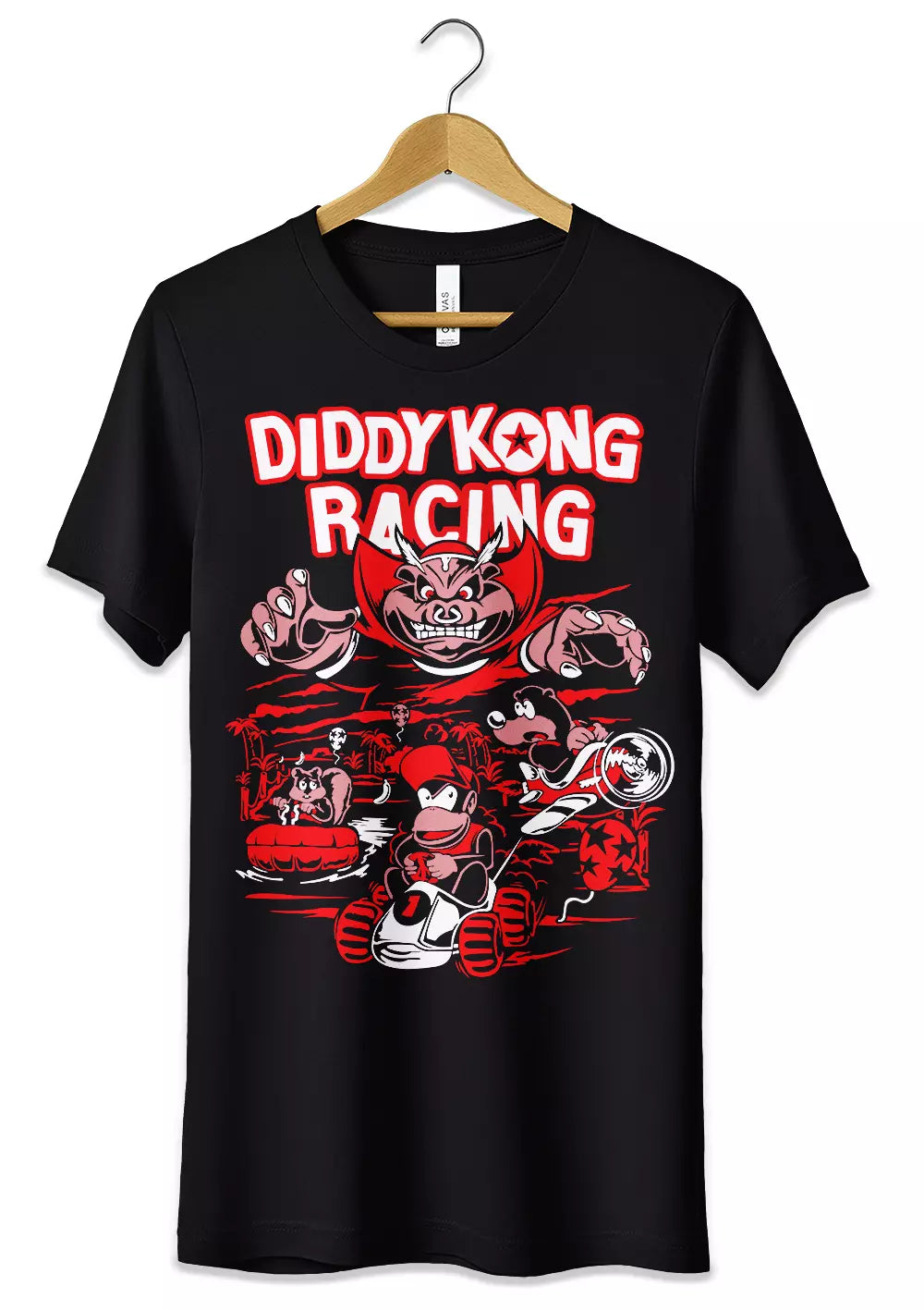 T-Shirt Maglietta Videogames Diddy Kong Racing