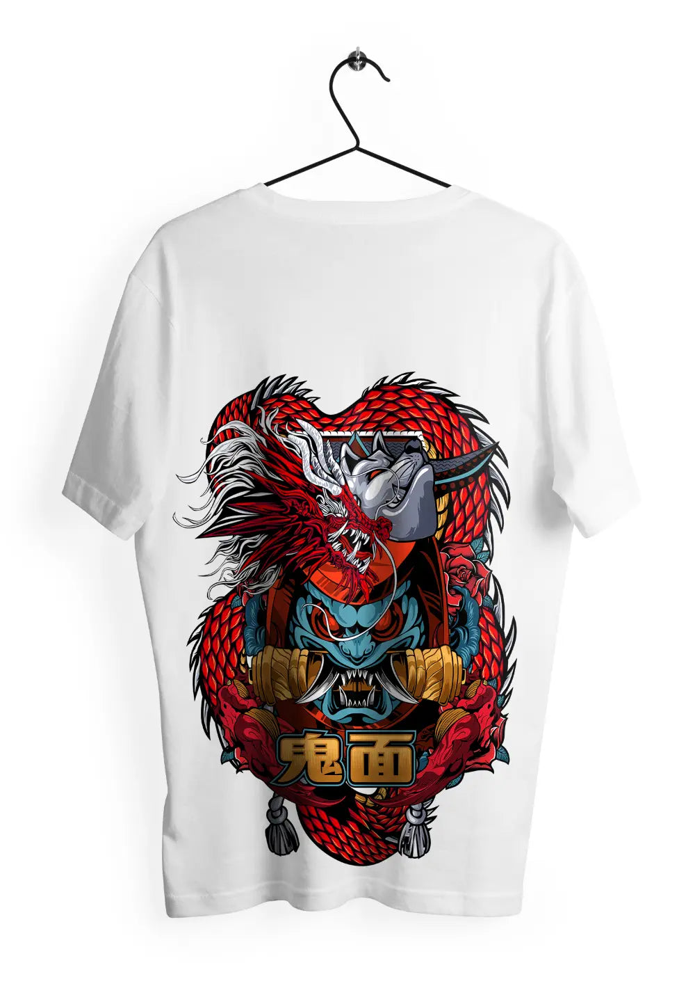 T-Shirt Maglietta Dragone Giapponese Tribale Urban Style