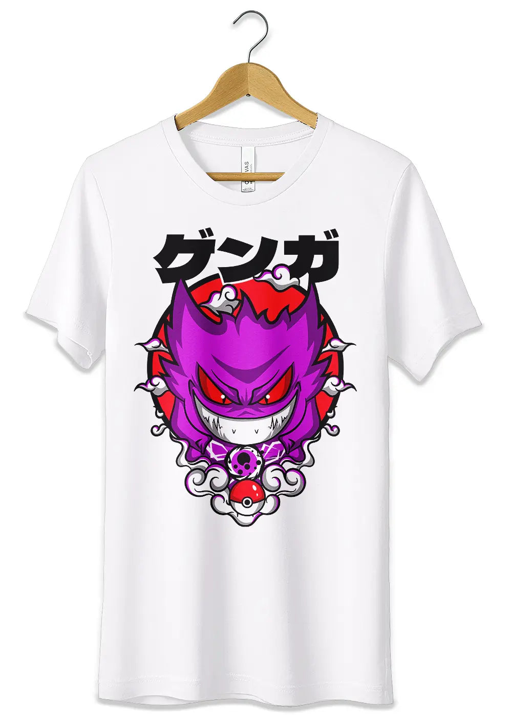 T-Shirt Maglietta Gengar Pokémon Fan Art