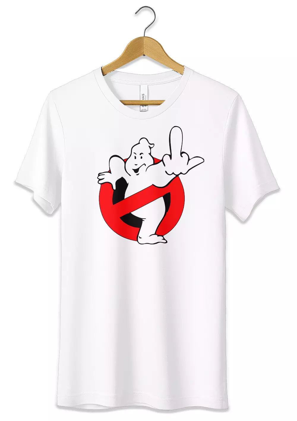 T-Shirt Dito Medio Maglietta Ghostbusters Uomo Donna Bambino