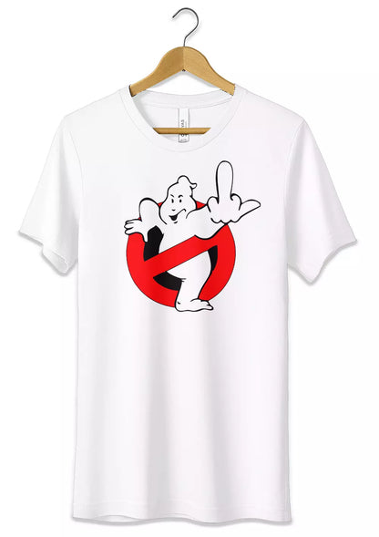 T-Shirt Dito Medio Maglietta Ghostbusters Uomo Donna Bambino