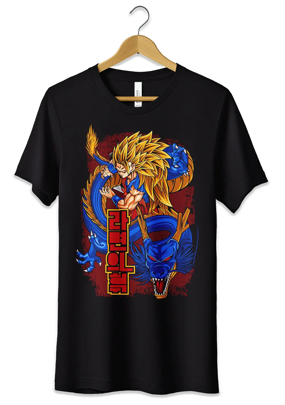 T-Shirt Goku Super Sayan 3 Maglietta Dragon Ball Nera