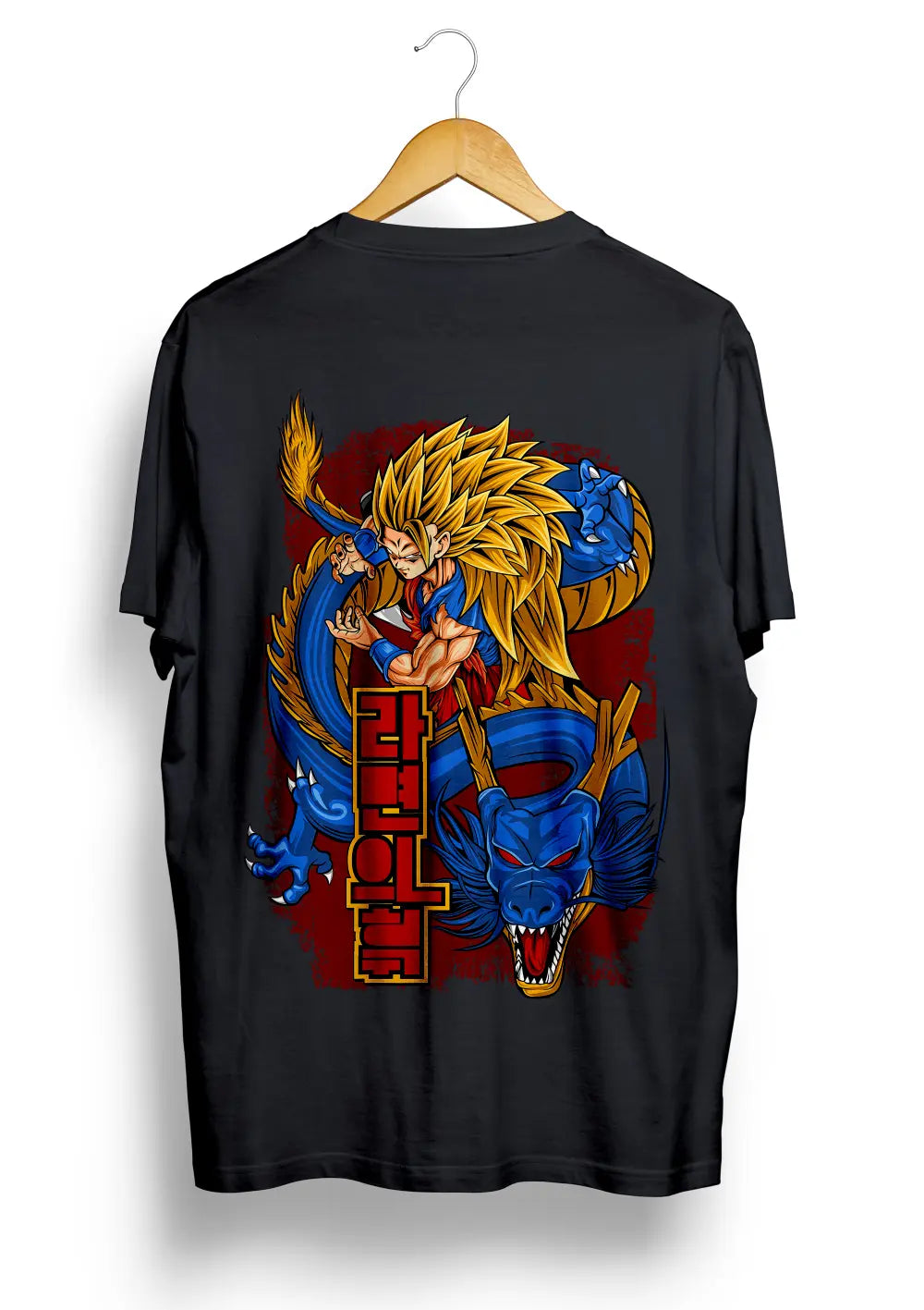 T-Shirt Goku Super Sayan 3 Maglietta Dragon Ball Nera