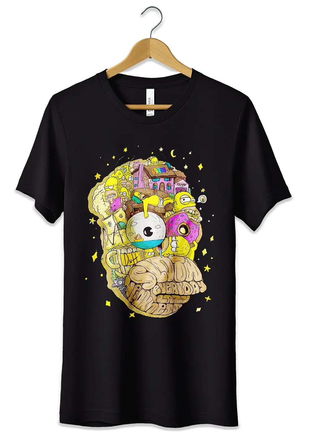 T-Shirt Maglietta Homer Simpson Trip Psichedelico