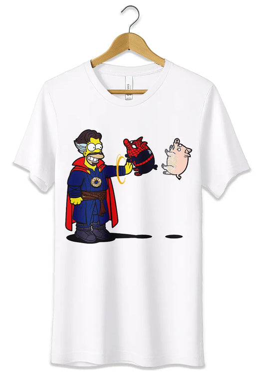 T-Shirt Maglietta Homer Simpson Spider Pork
