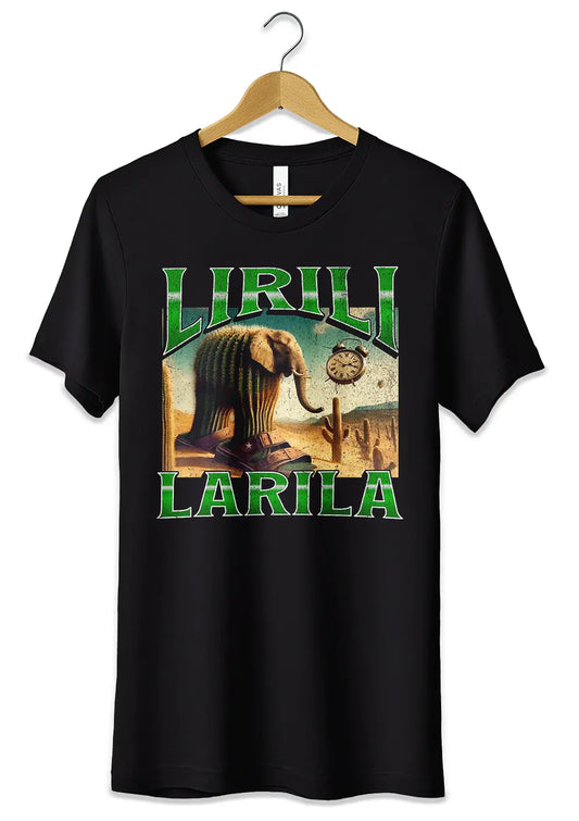 T-Shirt Maglietta Lirilì Larilà TikTok Italian Brainrot