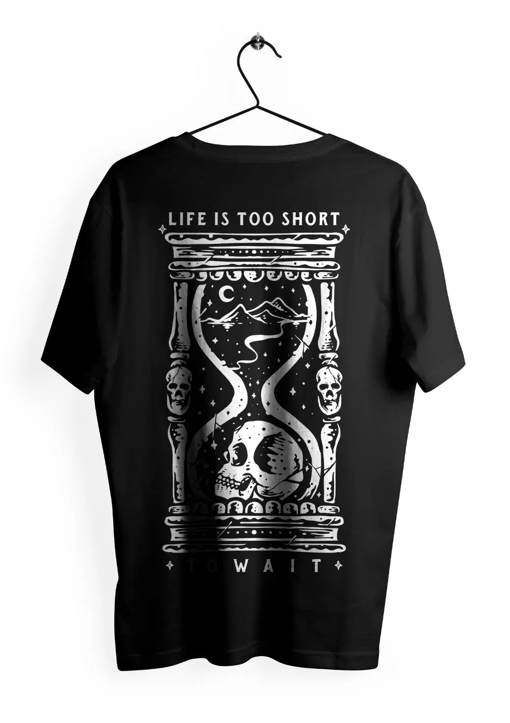 T-Shirt Maglietta Life is too Short Urban Oversize