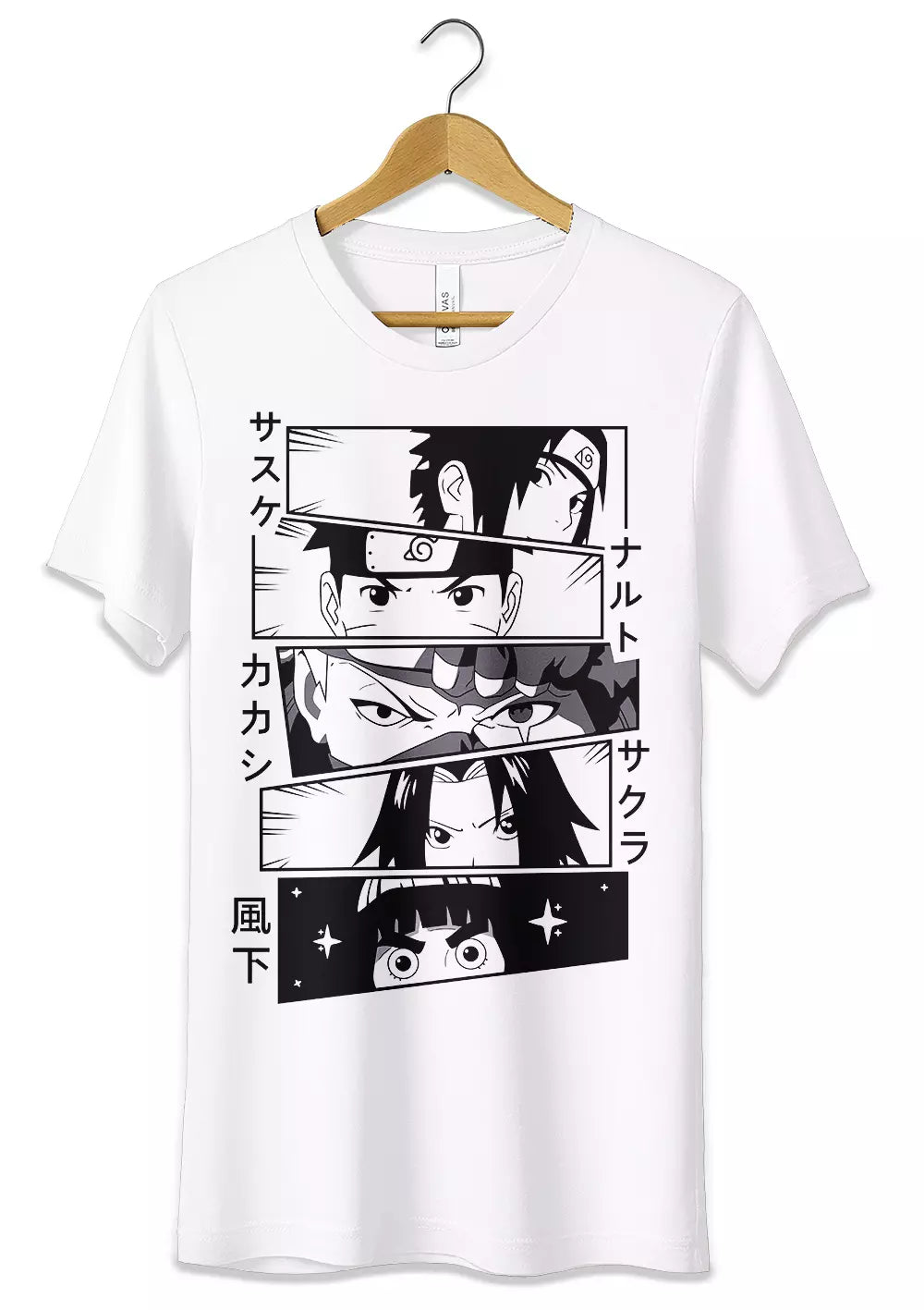 T-Shirt Maglietta Personaggi Anime Naruto