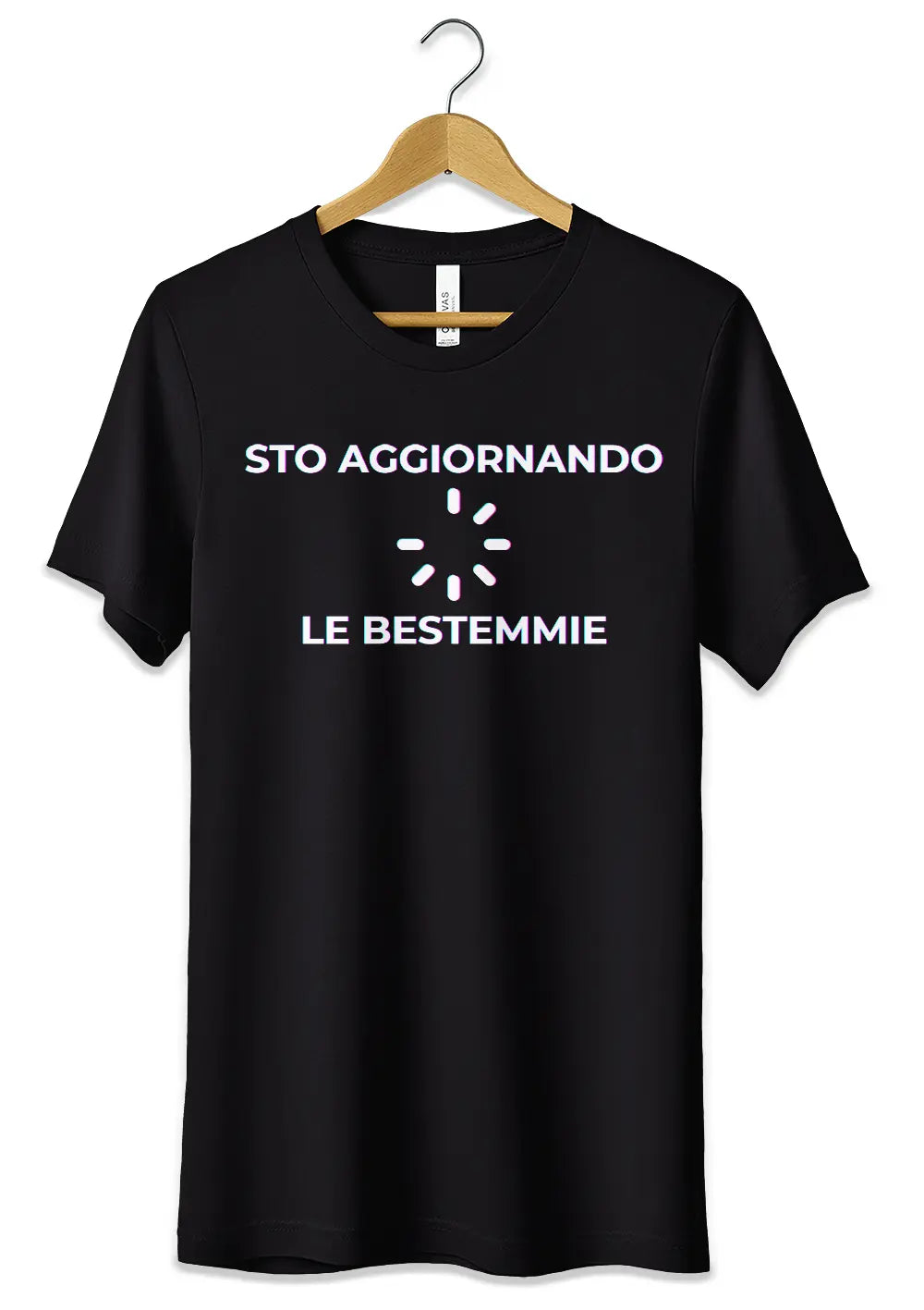 T-Shirt Maglietta Sto Aggiornando le Bestemmie Frase Divertente