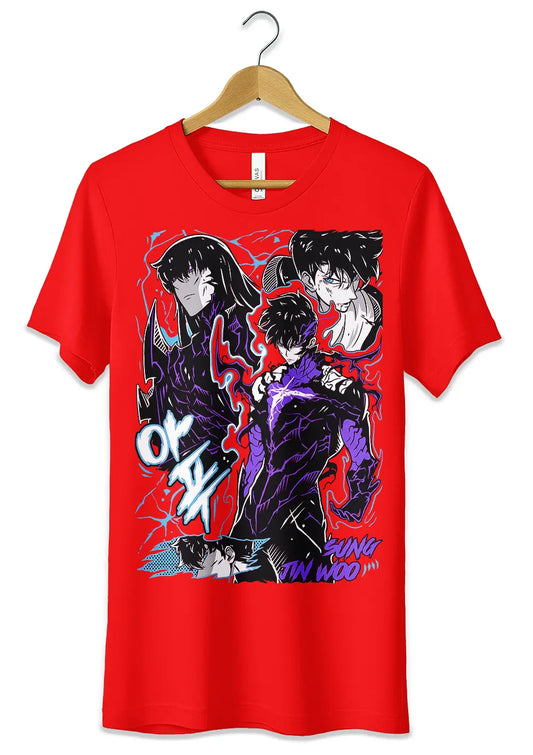 T-Shirt Maglietta Sung Jinwoo Solo Leveling Anime