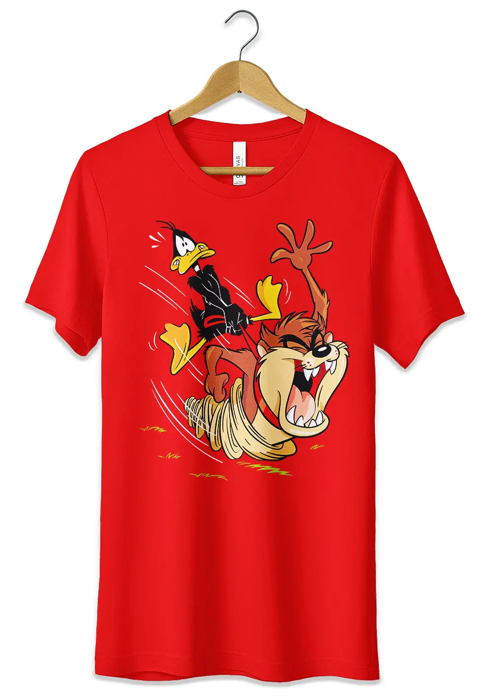 T-Shirt Maglietta Daffy Duck Vs. Taz