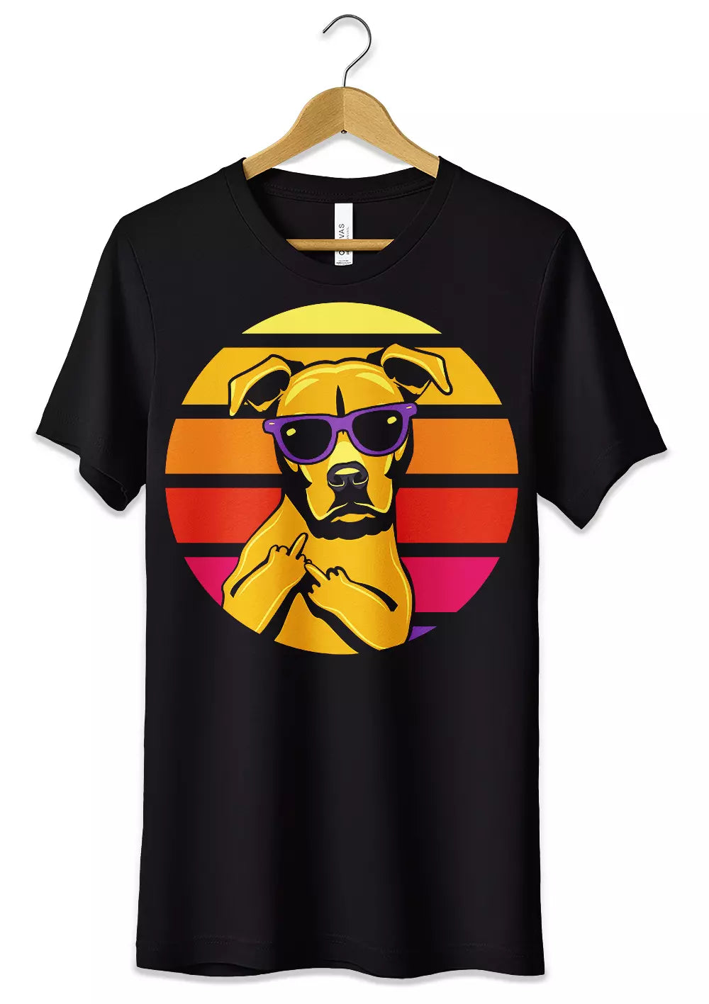 T-Shirt Maglietta Thug Life Dog Retro Vintage Style