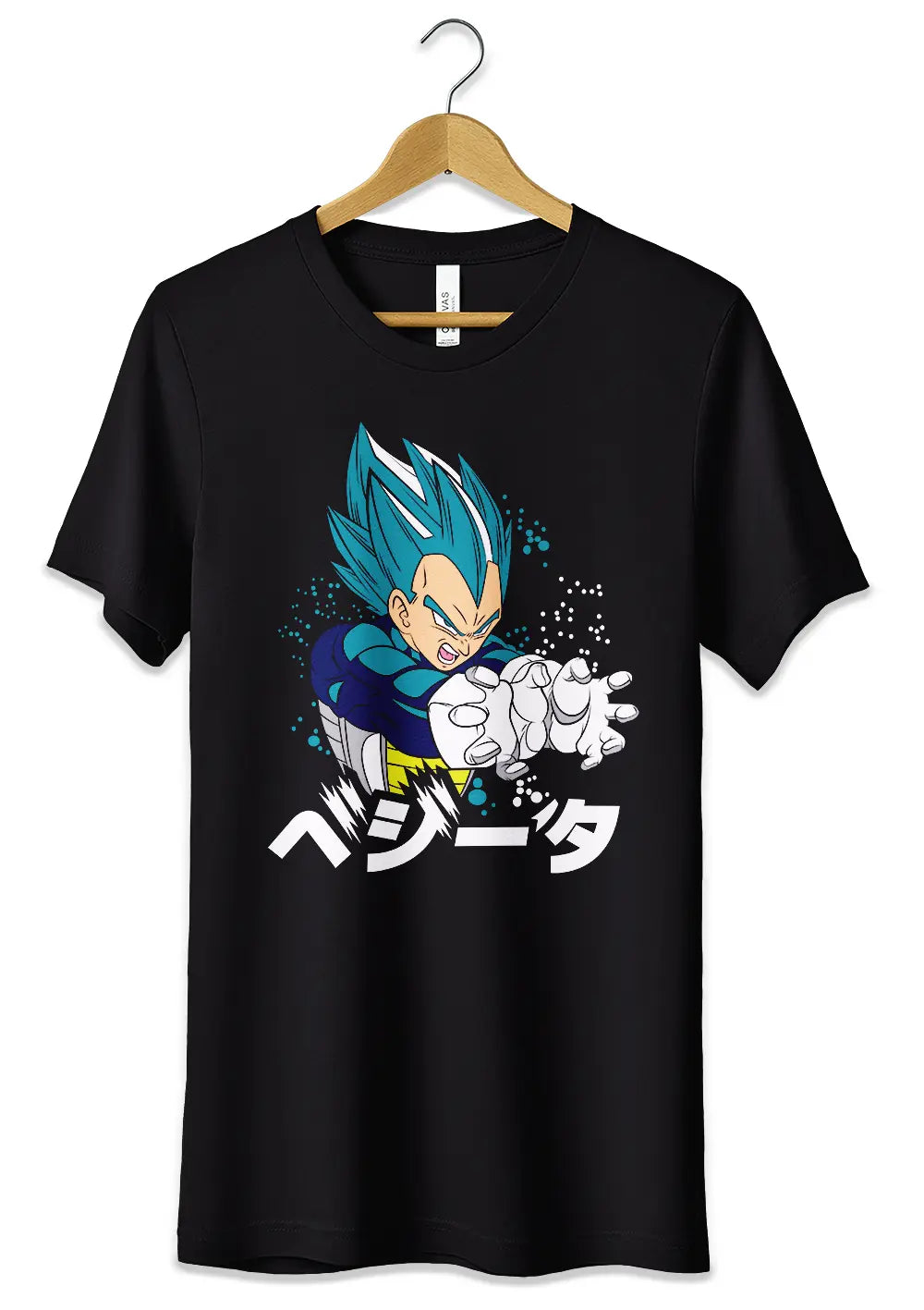 T-Shirt Maglietta Vegeta Super Sayan Blue Dragon Ball